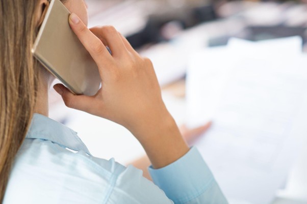 woman on cellphone